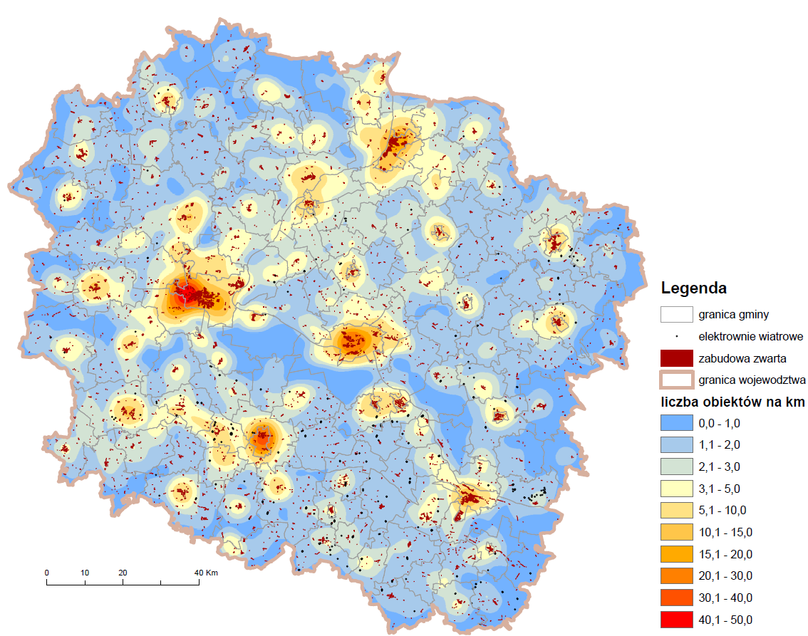 Settlement conditions Density of settelment Wind Energy as