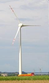 Rozwój energetyki wiatrowej Changes of wind turbines power in Poland,