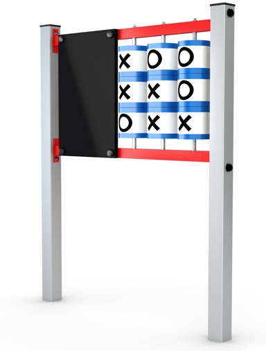 Belka równoważnia w mostku- z kantówki klejonej o wymiarze minimum 9x9 cm. Poręcze w mostkach z profilu minimum 50x30x3 mm. Podesty ze sklejki wodoodpornej o grubości minimum 18 mm.