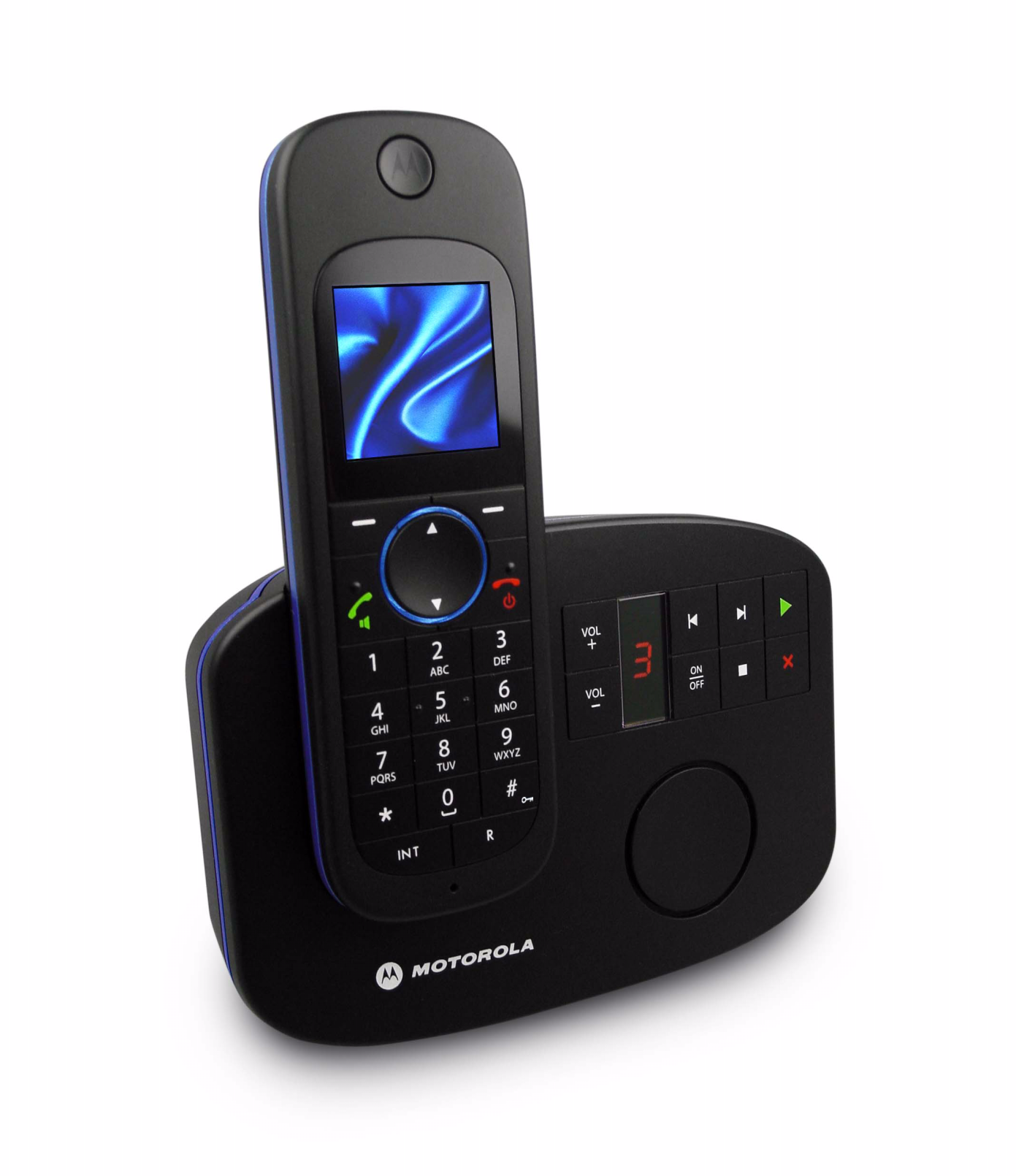 Seria Motorola D1110 Cyfrowy, bezprzewodowy telefon z automatyczną sekretarką