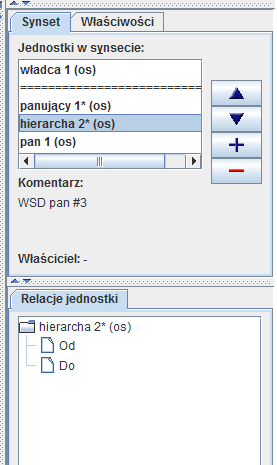 Relacje jednostek