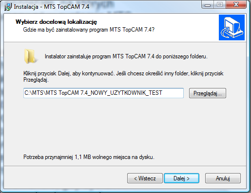 MTS. Instalacja systemu w sieci lokalnej. Wybierz DALEJ. by MTS. Autor: Robert Dubas. 2011. Zaakceptuj warunki umowy licencyjnej i wybierz DALEJ.