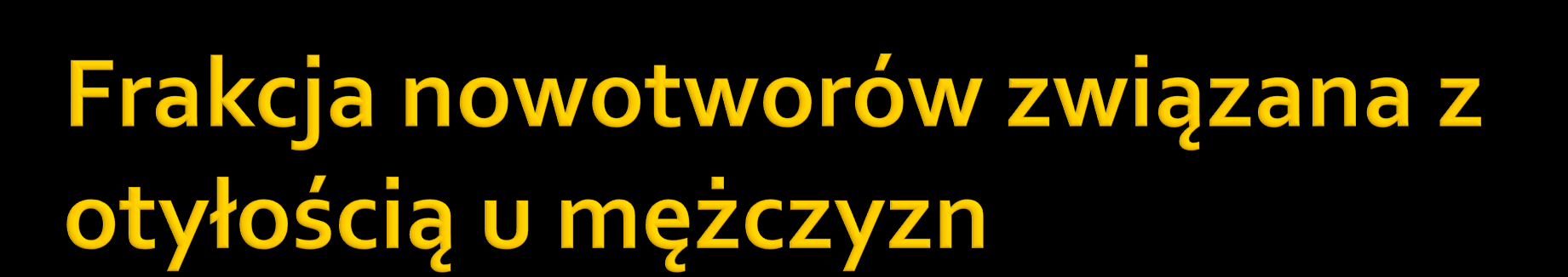 mężczyźni 20-44 lata 45-64 lata 65+ lat rak przełyku 36% 44% 39% rak jelita grubego 23% 27% 25% rak