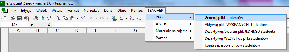 MS Excel / VBA jako narzędzie.