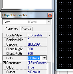 GLIZDA FORMATKA Uruchom Delphi Wybierz z menu File / Save All Wybierz Pulpit i załóż tam folder GLIZDA-Nazwisko Imię Zapisz w tym folderze plik UNIT z nazwą GLIZDA_P.
