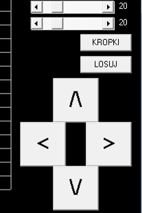 Napisz procedurę o nazwie KKROPKI i parametrach Kx, Ky, S, K typu integer procedura narysuje kropkę, ale podajemy współrzędne na kratownicy: Kx i Ky.