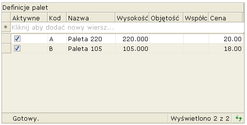 Administrator 10 Strefy magazynowe Pozycje skorowidza zawierają pola: AKTYWNE znacznik aktywności pola, KOD 1-znakowy symbol strefy magazynowej, NAZWA opis strefy, OSOBA ODPOWIEDZIALNA (Os.