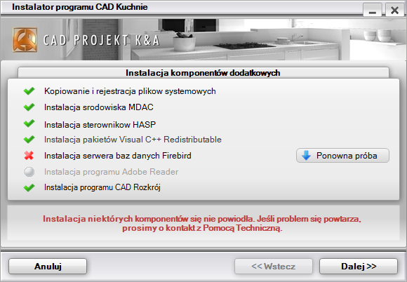 po zakończeniu instalacji w menu Start/Programy pojawi się ikona uruchamiająca CAD Rozkrój; będzie ona także dostępna na pulpicie, jeśli opcja ta została wybrana podczas instalacji; aplikację można
