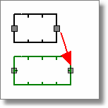 Kan H2O 1.5 Punkt pozwala na obrócenie elementu o 180 st. Punkt lewy (lub prawy) pozwala na uzyskanie lustrzanego odbicia w poziomie.