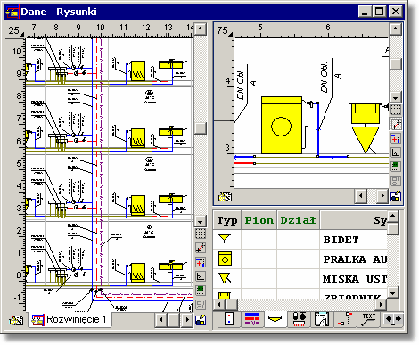 8 Struktura Menu Zobacz także: Struktura Menu 199, menu Widok 227 Układ okna z rysunkami 237, polecenia: Tabela z lewej strony 238, Tabela z prawej