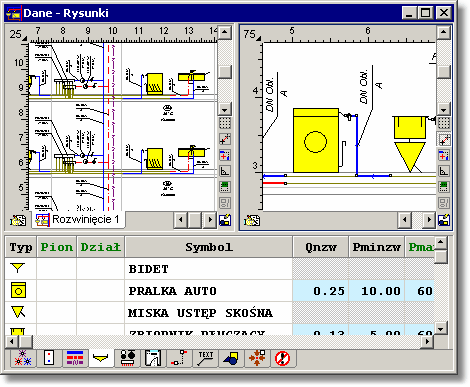 Kan H2O 1.5 Zobacz także: Struktura Menu 199, menu Widok 227 Układ okna z rysunkami 237, polecenia: Tabela z lewej strony 238, Tabela z prawej strony 239, Tabela na dole 240, Rysunek na górze 240. 8.