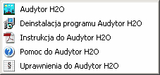 Kan H2O 1.5 4 Podstawy obsługi programu W rozdziale podano podstawowe informacje dotyczące obsługi programu.