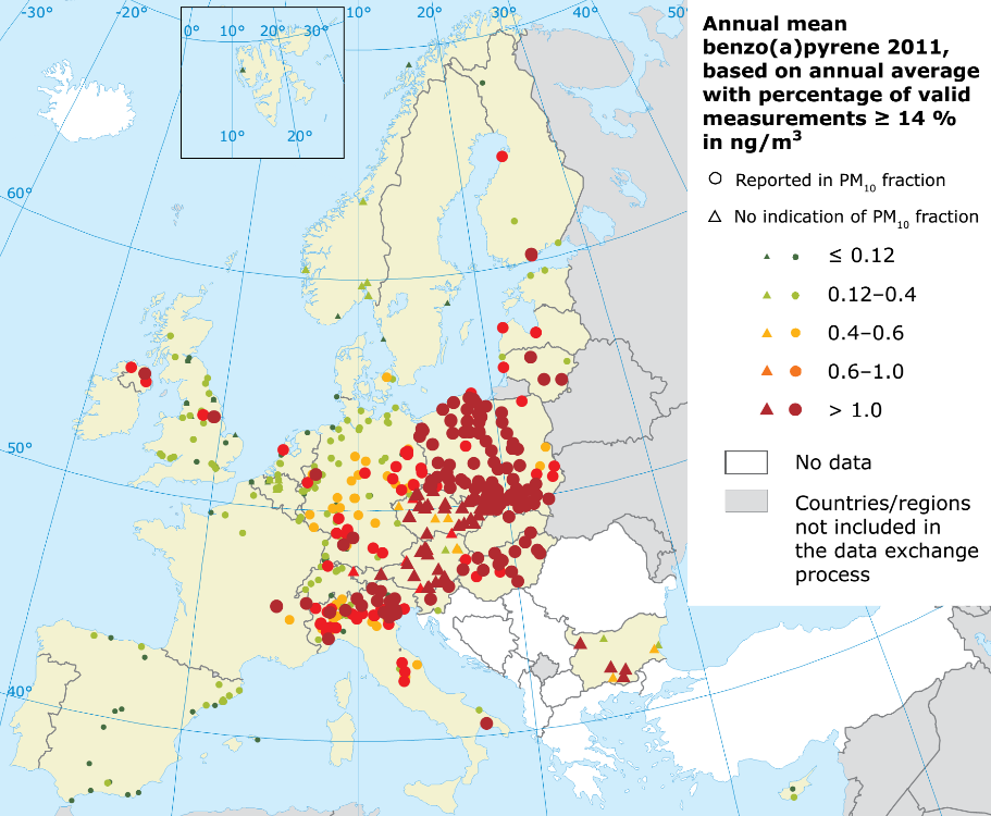 ZANIECZYSZCZENIE POWIETRZA W POLSCE I UE (2) Stężenie pyłów PM2.