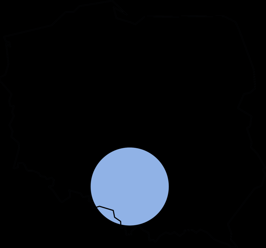 populacja Katowice Obszar oddziaływania (ciążenia) Populacja w zasięgu obszaru ciążenia