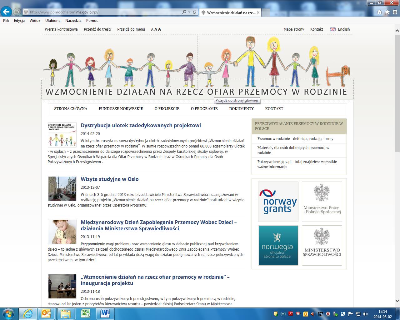 Liczba zajęć edukacyjnych realizowanych w 2014 r.