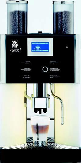 AUTOMATY WMF LINIA 1200S Podstawowe ekspresy automatyczne do biur i małej gastronomii. Do 100 filiżanek dziennie.