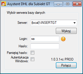 ostrzegawcze. W takim przypadku zalecamy wyłączenie aplikacji i pobranie najnowszej jej wersji ze strony WWW DHL (https://dhl24.com.pl/).
