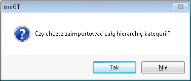 W kolejnym kroku należy zaznaczyć opcje "importuj kategorie i towary ze sklepu po zakończeniu kreatora" i