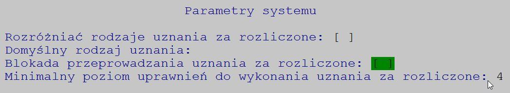 Oba parametry są dostępne w opcji Administracja-> Parametry modułu-> Parametry rozliczeń-> Uznania za rozliczone Możliwość zmiany kontrahenta na zablokowanym wyciągu Ponieważ zmiana dotyczy już
