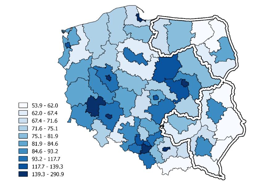 Zróżnicowanie wewnętrzne Na poziomie