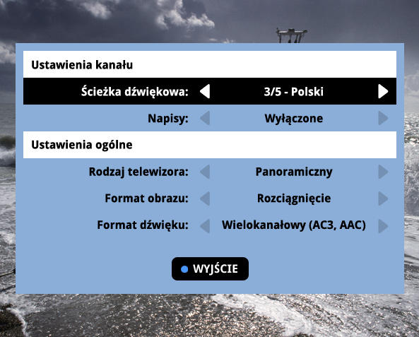 3. OGLĄDANIE TELEWIZJI Włączanie trybu telewizyjnego TV Napisy i ścieżki dźwiękowe Po włączeniu dekodera na ekranie pojawia się TV portal.