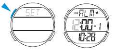 Aby włączyć / wyłączyć alarm dźwiękowy(symbol i alarmy (ALARM1-ALARM5 symbol ) użyj przycisku D. USTAWIENIA ALARMU. 1 1.