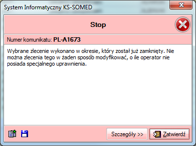 pomimo pojawienia się okna blokady, można było dalej pracować w programie. 6. Nowe formularze: poprawiono wyświetlanie dużych słowników (pasek przewijania mógł nie być dobrze pozycjonowany). 7.