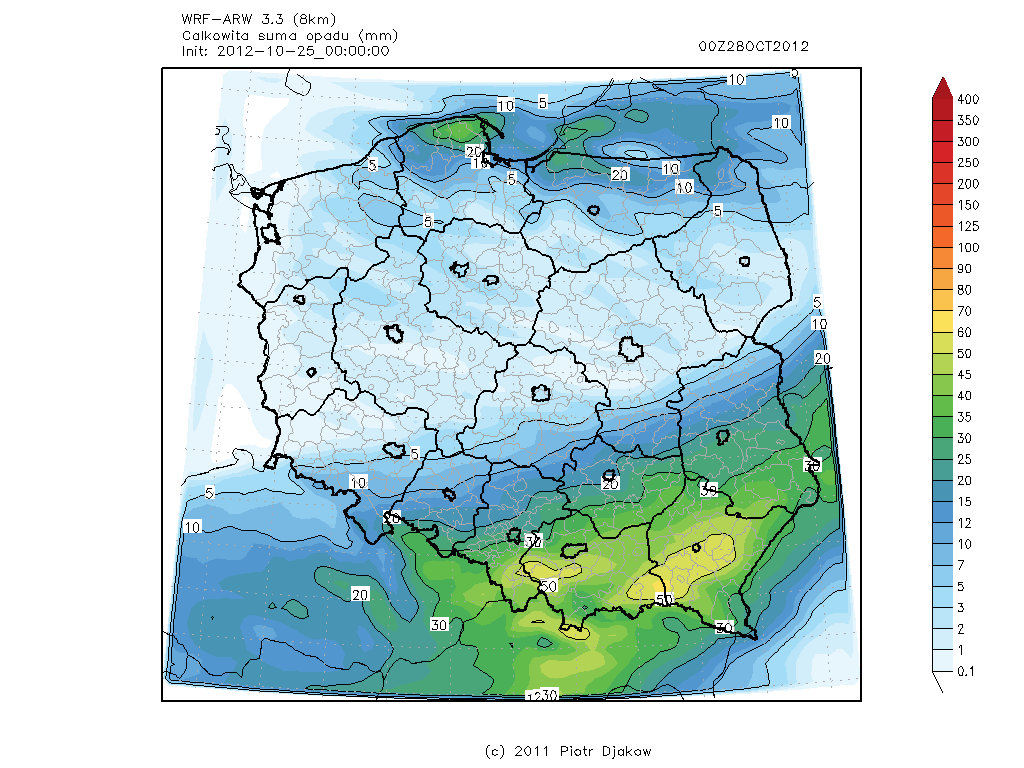 PROGNOZA METEOROLOGICZNA Weather Research and Forecasting Regionalny model meteorologiczny Przestrzenna i czasowa zmienność stanu atmosfery Badanie stanu