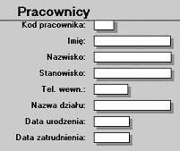 I. Zrozumienie relacyjnych baz danych Accessa Praca z obiektami Accessa - FORMULARZE Chociaż tabele przechowują dane, które wprowadzasz do swojej bazy danych, istnieje inny obiekt, za pomocą którego