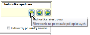 kryteriów należy odświeżyć kontrolkę głównego filtrowania.