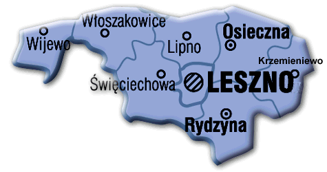 Rycina 1. Gmina Lipno na tle powiatu leszczyńskiego.