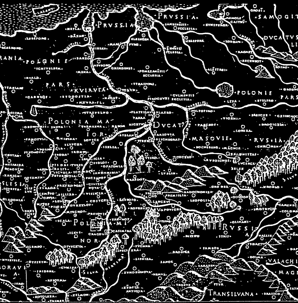 2. Mapa Europy Środkowej wydana w 1507 r.