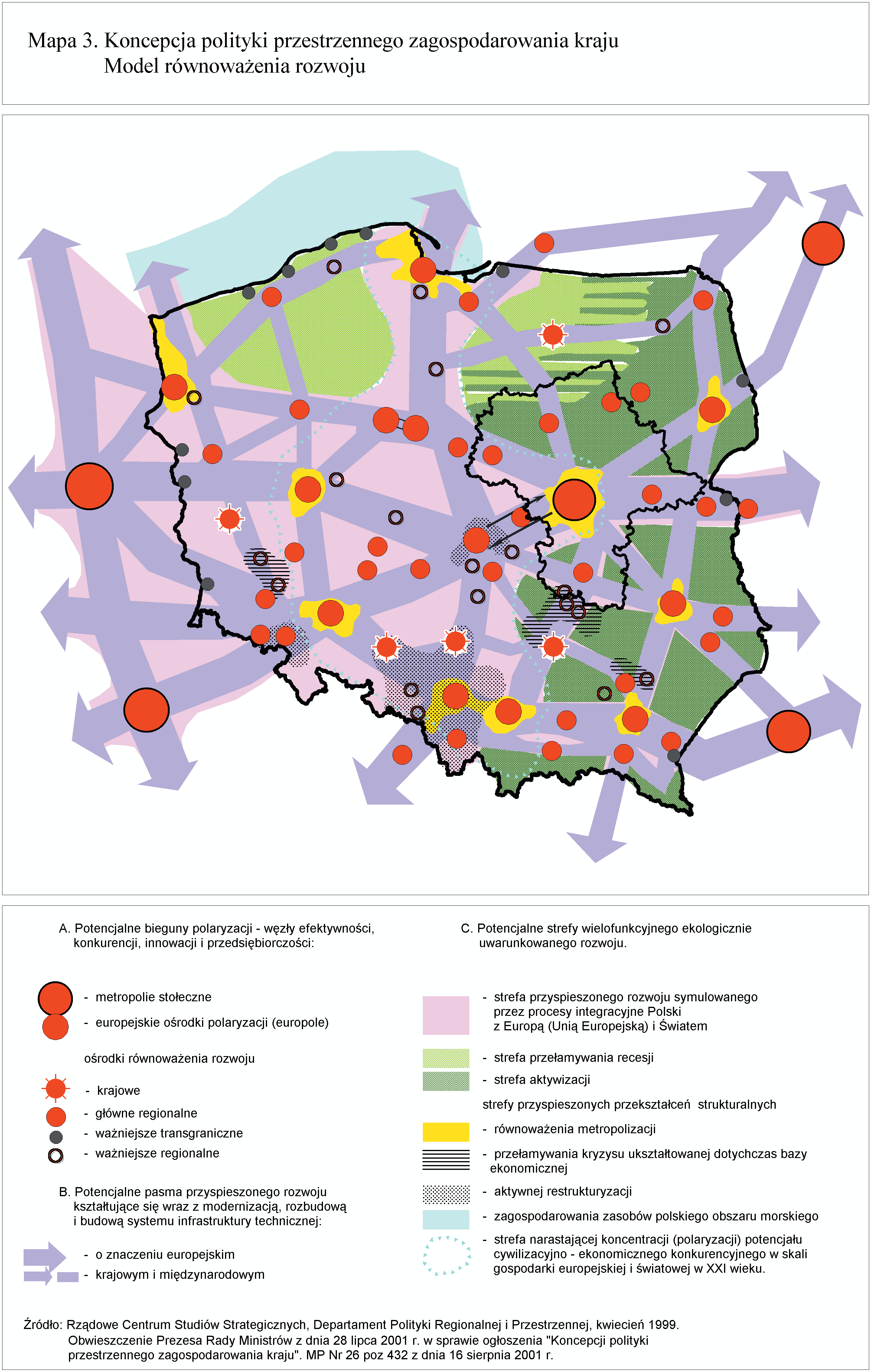 Koncepcja polityki przestrzennego zagospodarowania kraju Polska 00 Plus 1 obowiązująca do 26 kwietnia 12 r.