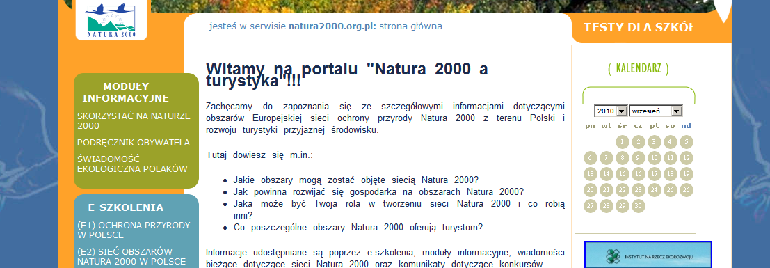 NATURA 2000 strony internetowe http://www.natura2000.org.