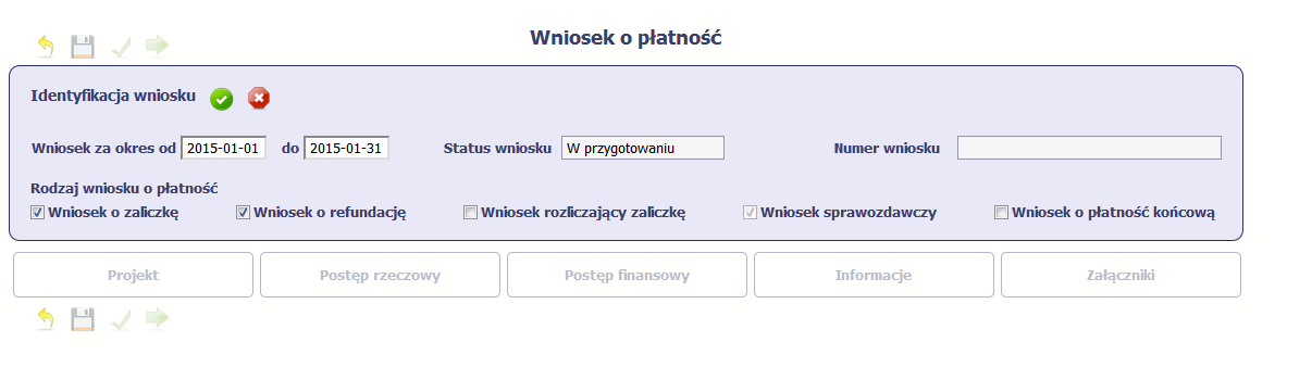 Gdy uzupełnisz pola w sekcji Identyfikacja wniosku wybierz funkcję Zatwierdź Możesz anulowad rejestrację wniosku o