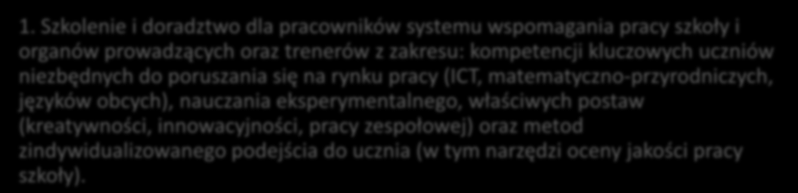 2.10. Wysoka jakość systemu oświaty 1.