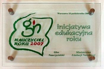 Inicjatywa Edukacyjna Roku 2007 i 2010 Fundacja dwukrotnie otrzymała prestiżowe wyróżnienie Ministerstwa Edukacji i Głosu