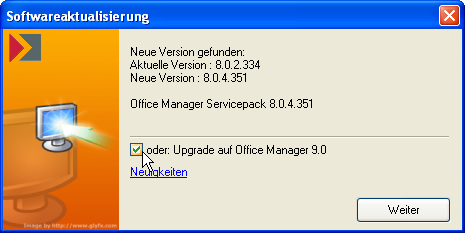 Instalacja Wskazówki do aktualizacji 20 Wskazówki do aktualizacji Aktualizacja oprogramiowania z Office Manager 8.0 na wersję 9.0 Jeśli stosujecie wersję 8.