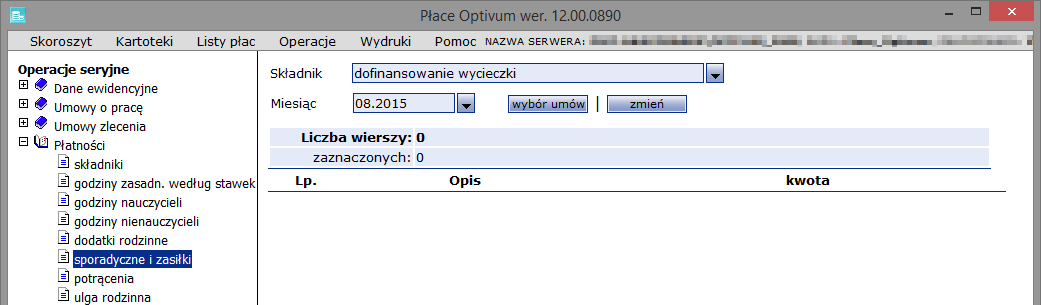 Płace Optivum. Jak sporządzić listę płac na dofinansowanie wypoczynku pracowników ze środków ZFŚS?2/12 5. Kliknij przycisk OK.