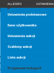 wprowadzenia wszystkich potrzebnych stałych tekstów. 7.5 Przypisanie kategorii W zakładce ALLEGRO wybieramy Przypisanie kategorii.