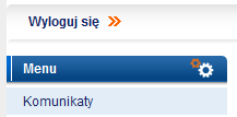 Zakończenie pracy z systemem Po poprawnym wprowadzeniu w odpowiednie pola identyfikatora oraz hasła należy kliknąć przycisk Zaloguj.