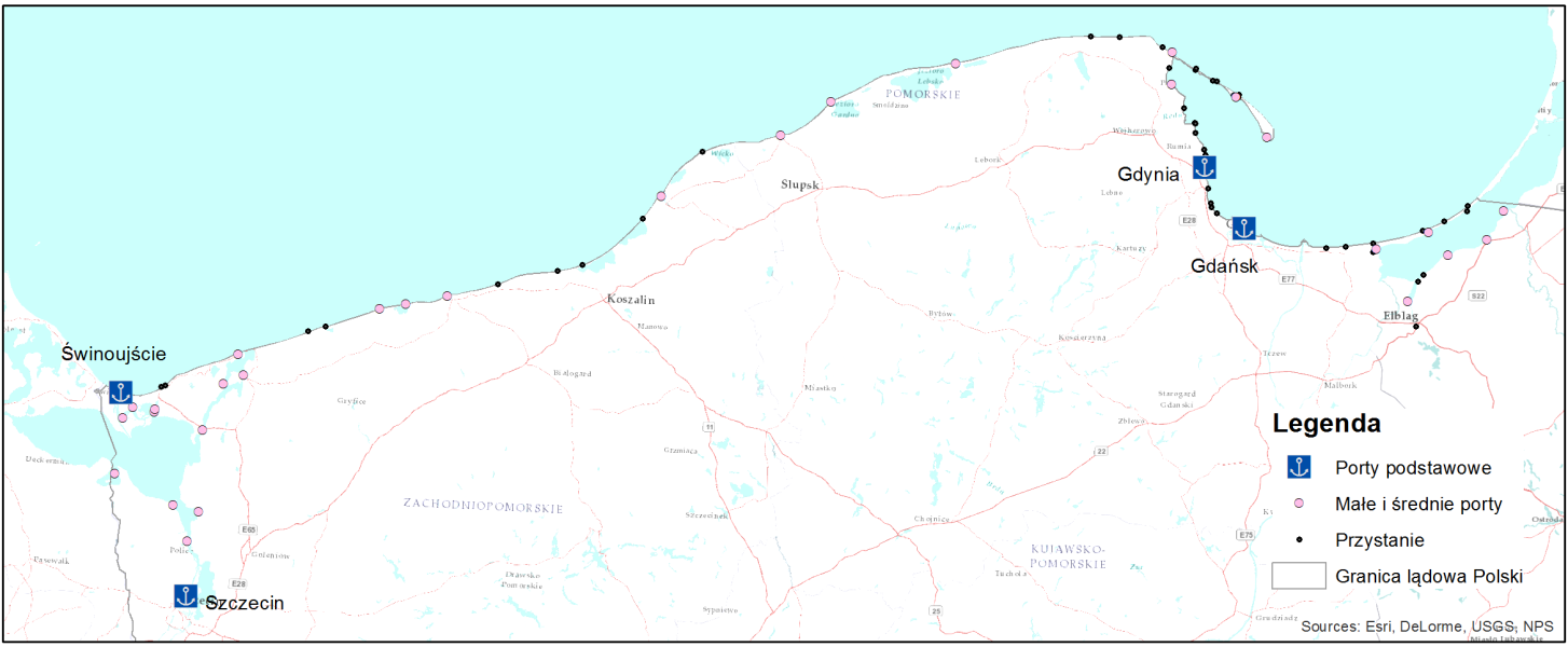 1. Wzmocnienie pozycji polskich portów morskich 1.1. Charakterystyka kierunku Porty morskie to istotny element infrastruktury państwa stanowiący spoiwo transportu lądowego z morskim.
