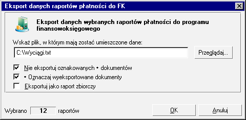 Rozliczenia finansowe 143 Raporty płatności są tworzone i zarządzane przez program automatycznie, bez potrzeby ingerencji użytkownika.
