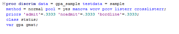 Kod procedury proc