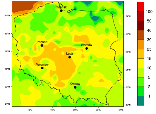 Dziennik Urzędowy Województwa Łódzkiego 78 Poz. 369 Wyniki prognozy redukcji emisji 2020 r. Rys. 9.