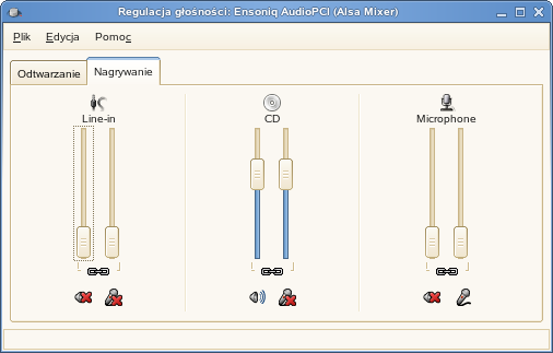 Podstawy open source system SUSE Linux 4-177 - Głośność urządzenia PCM (Pulse Code Modulation) Standardowo wyświetlają się ustawienia urządzeń podstawowych.