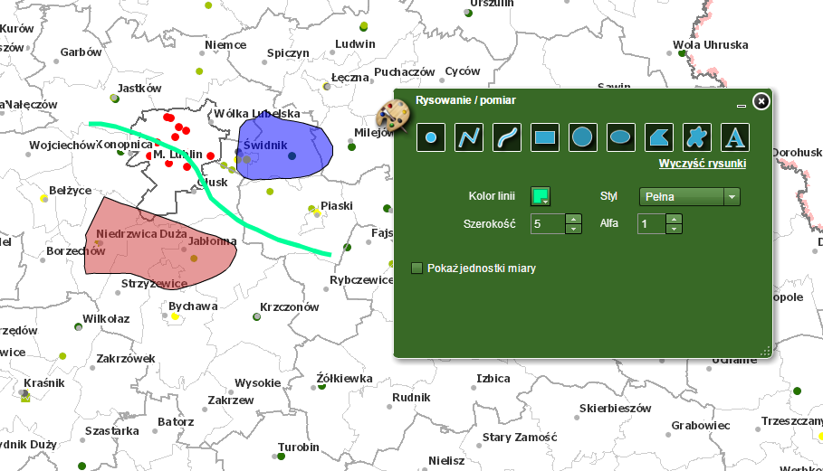 GEOPORTAL WYBRANE FUNKCJE