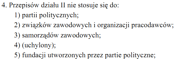 Organizacje pozarządowe definicja prawna Ust. 4.