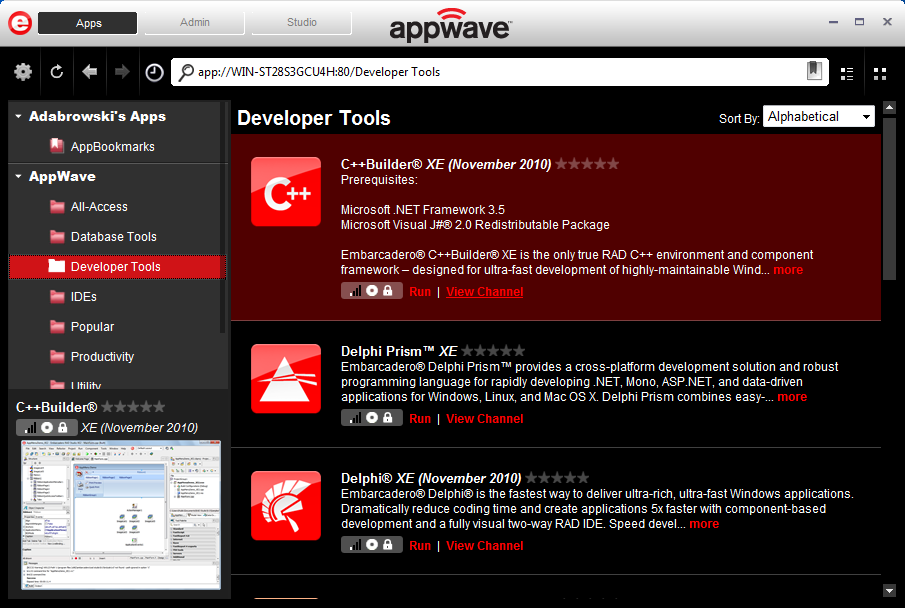 4 / 6 Instalacja i konfiguracja serwera AppWave 5) Ściągamy AppWave Browser poprzez link Download AppWave Browser.