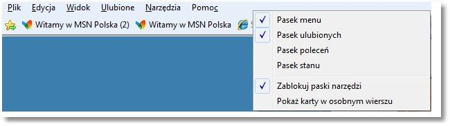 Rozdział 5 Konf iguracja przeglądarki Internet Explorer 9.0 Rozdział 5. Konfiguracja przeglądarki Internet Explorer 9.